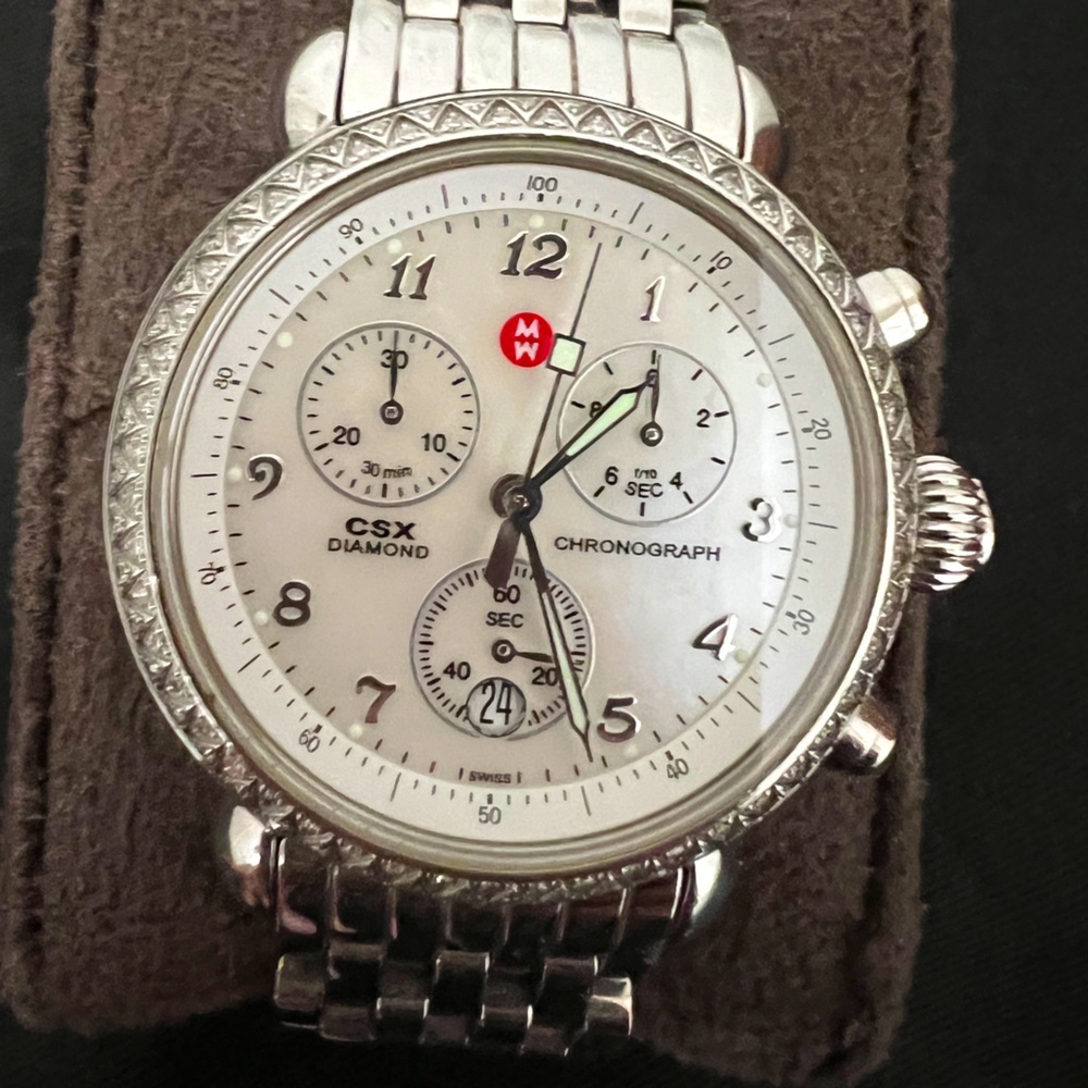 Diamond accent Michele watch